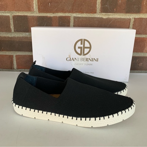Giani Bernini Womens Nyla Black Knit Memory Foam Slip-On Flats Loafers US 9 M - Picture 1 of 9